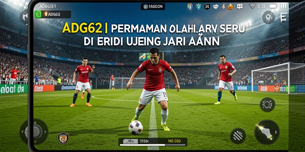 Tampilan gameplay seru dari ADG62 yang menggambarkan aksi olahraga.