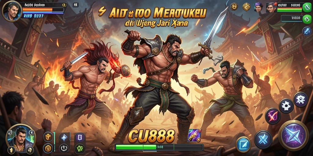 Tampilan gameplay CU888 yang menampilkan aksi pertarungan seru dan karakter yang dinamis.