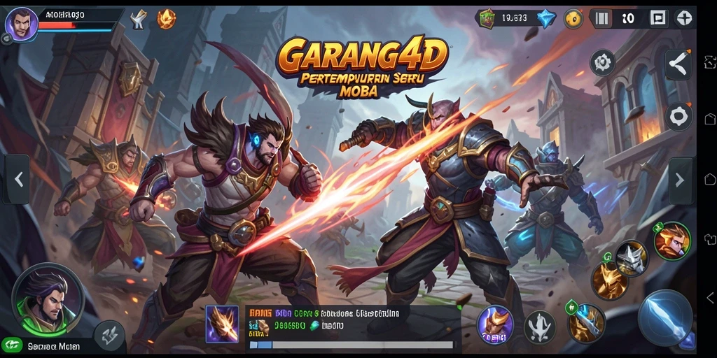 Tampilan seru dalam pertarungan tim di GARANG4D.