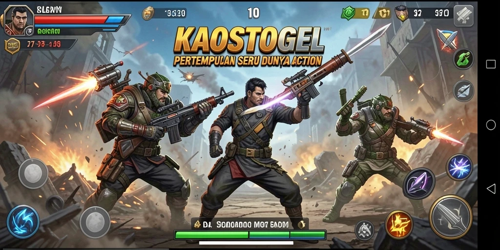 Gameplay aksi seru dari KAOSTOGEL yang menegangkan.