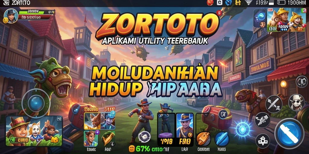 Tampilan antarmuka pengguna ZORTOTO yang sederhana dan fungsional.