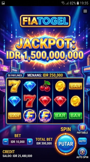 Tampilan utama aplikasi fiatogel dengan berbagai pilihan aplikasi.